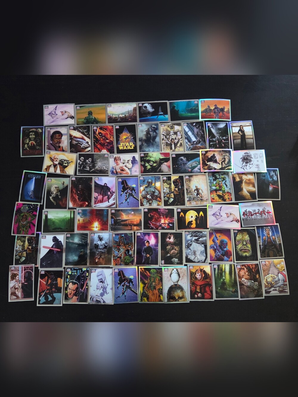 2023 Topps Star Wars Galaxy Holo Trading Cards Lot of 64